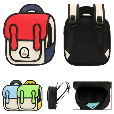 11.6 X 3.2 X 12.4" Primary School Backpack