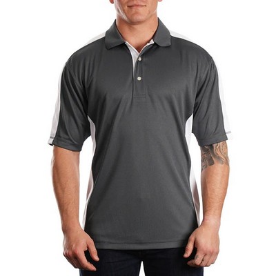 Sierra Pacific® Men's Moisture Wicking Knit Insert Polo Shirt
